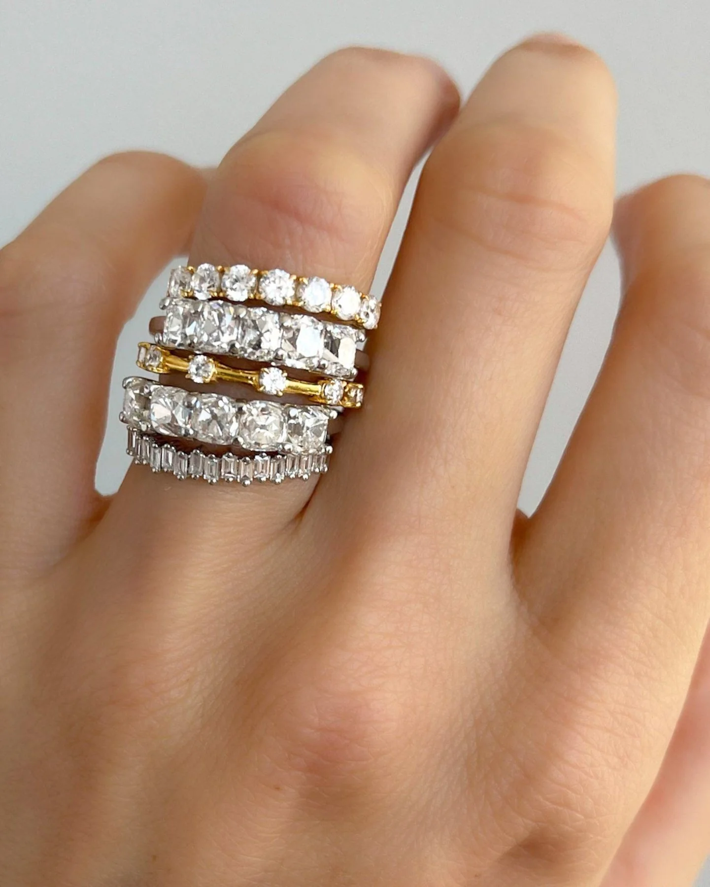 Claw Diamond Band: Spaced Eternity Band - Image 5