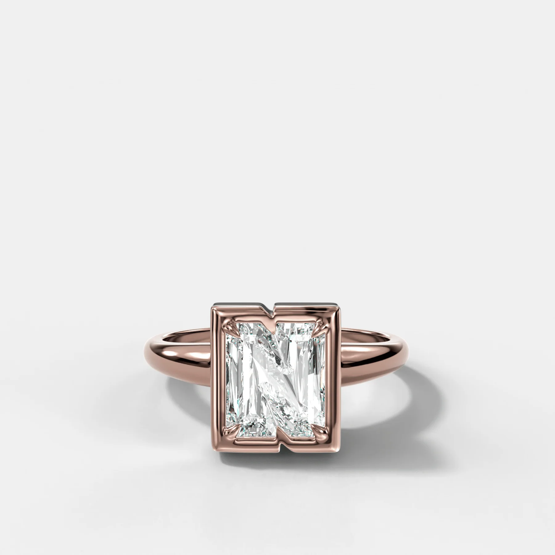 Club Diamond Initial Ring - Letter N - Image 4