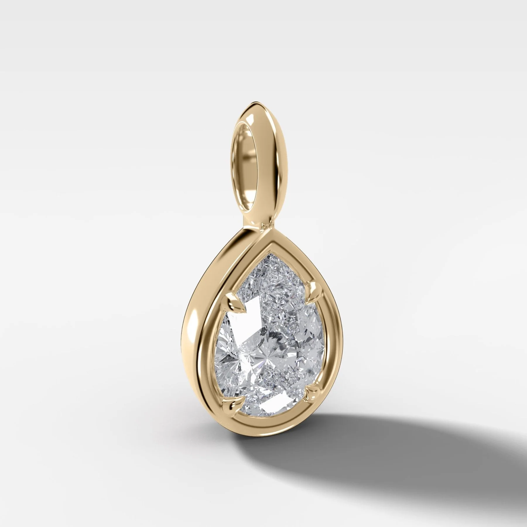 Club Pear Attachable Diamond Pendant - Image 2