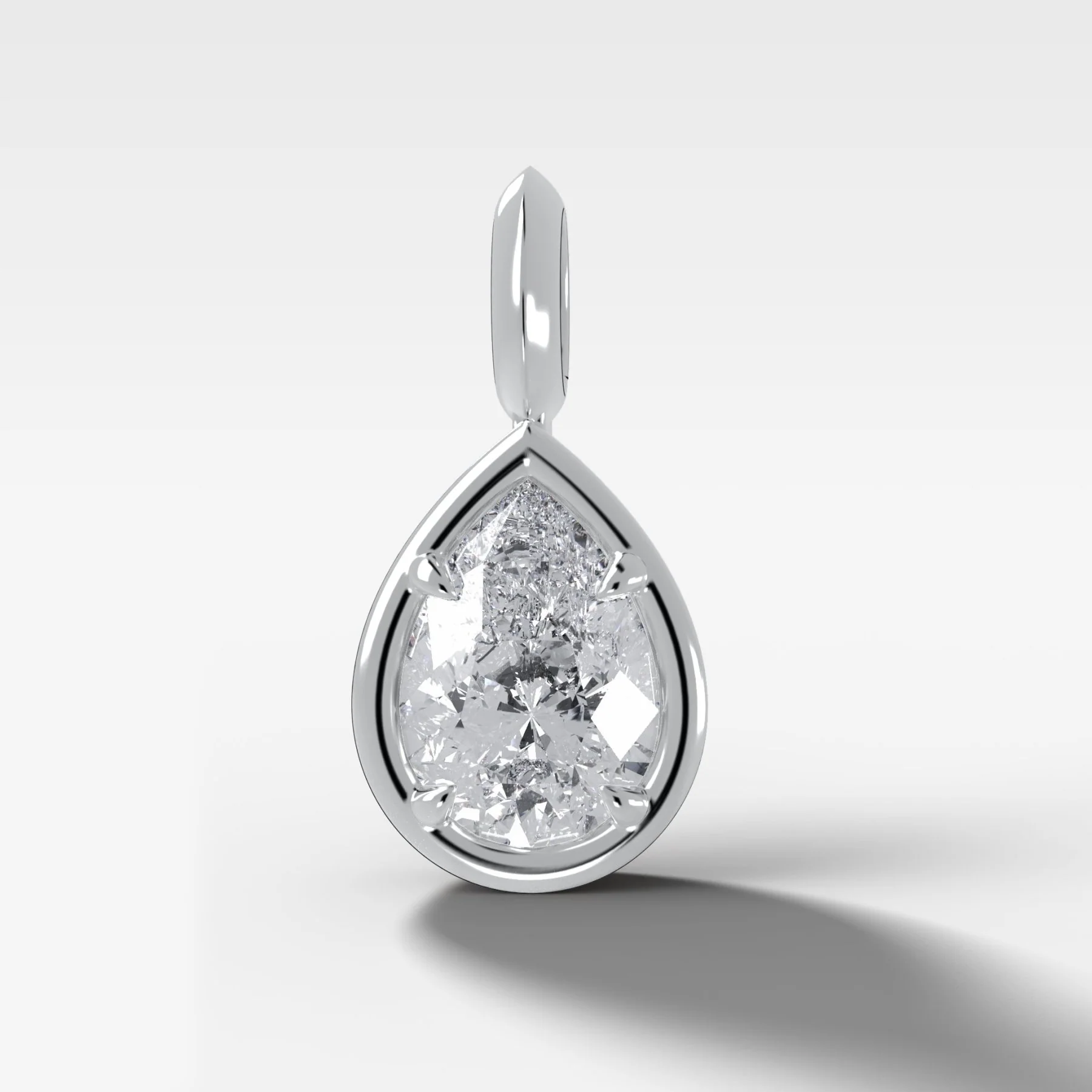 Club Pear Attachable Diamond Pendant - Image 3