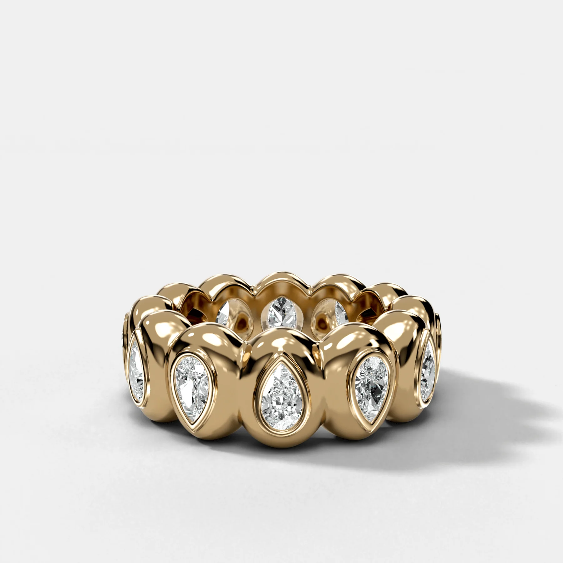 Egg Pear Eternity Band