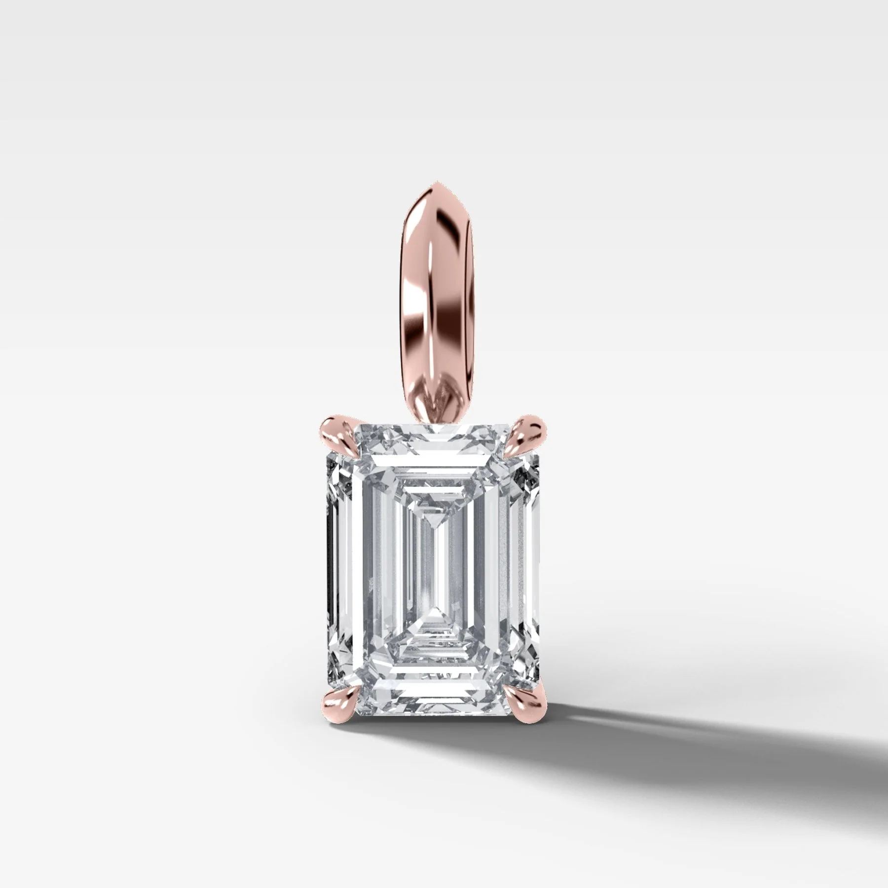 Classic Emerald Attachable Diamond Pendant - Image 4