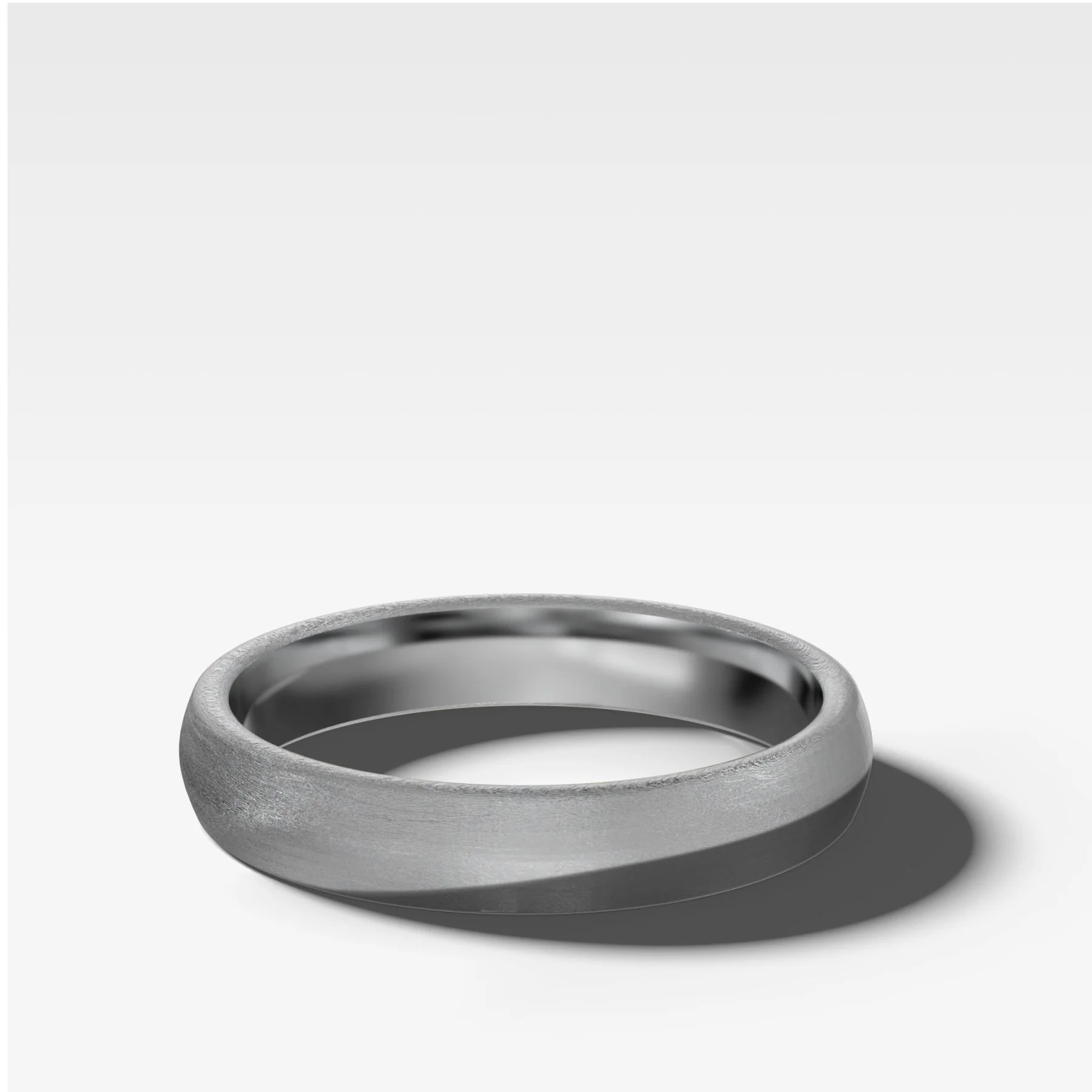 European Style Matte Wedding Band 4mm - Image 2