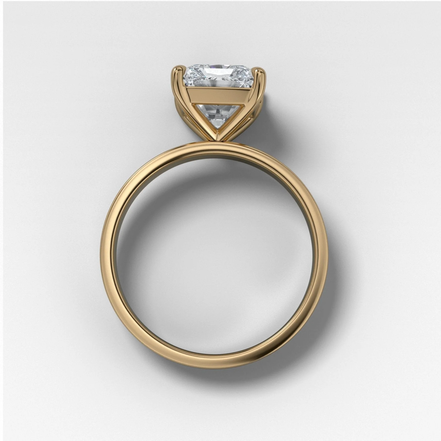 Finest Solitaire Engagement Ring set with 3.04ct Lab Grown Elongated Radiant Cut Diamond - Image 3