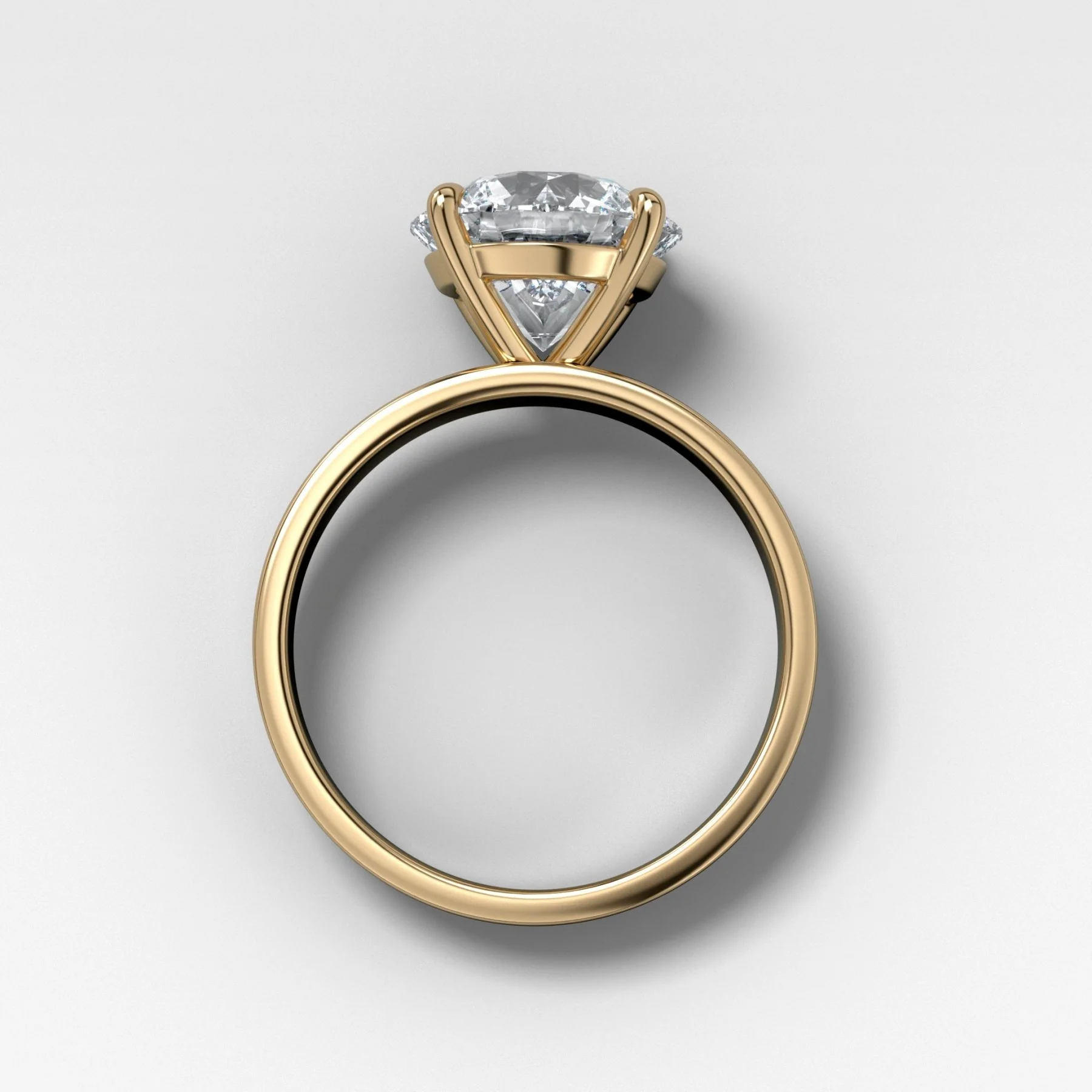 Finest Solitaire Engagement Ring With Round Brilliant Cut Diamond - Image 2