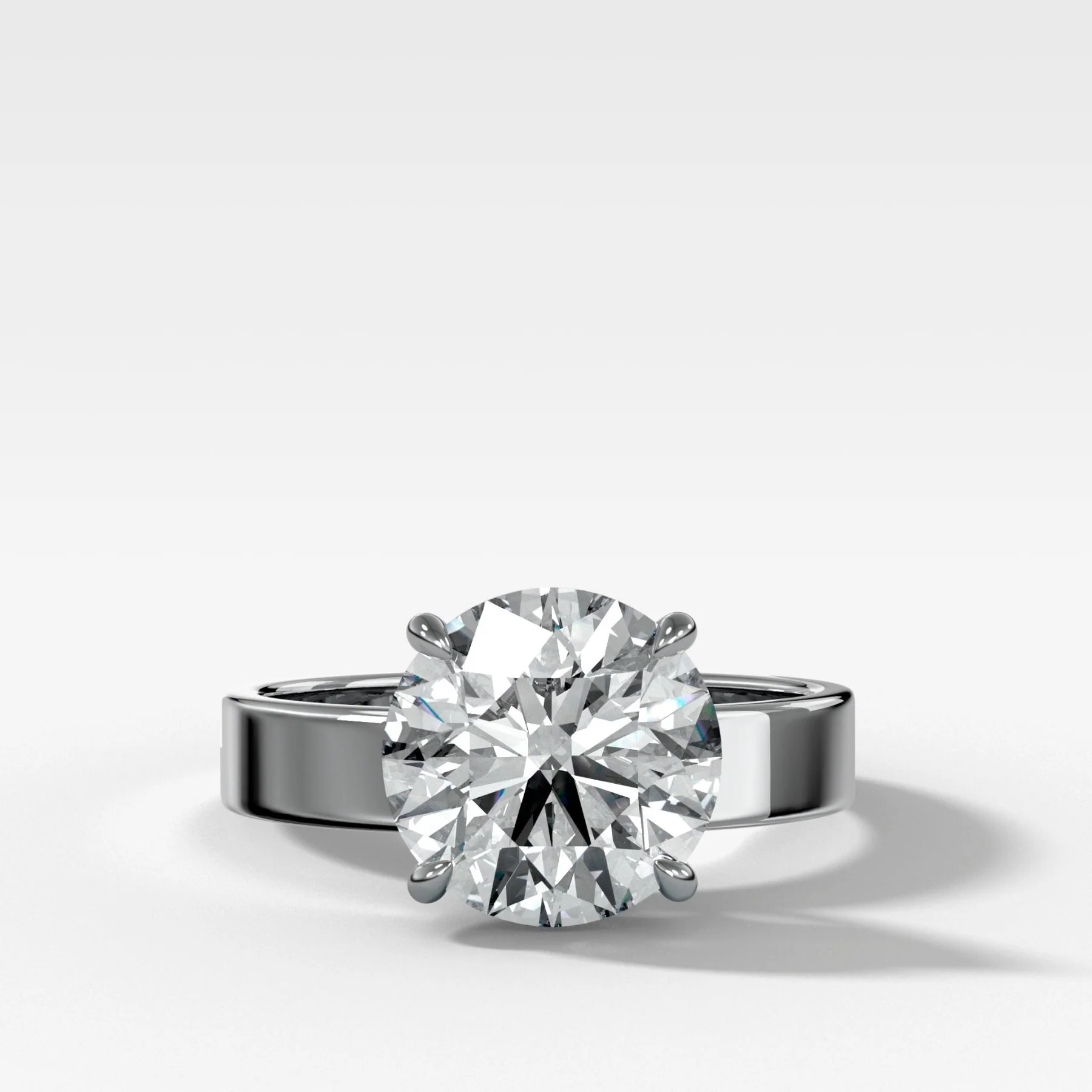 Finest Solitaire Engagement Ring With Round Brilliant Cut Diamond - Image 4