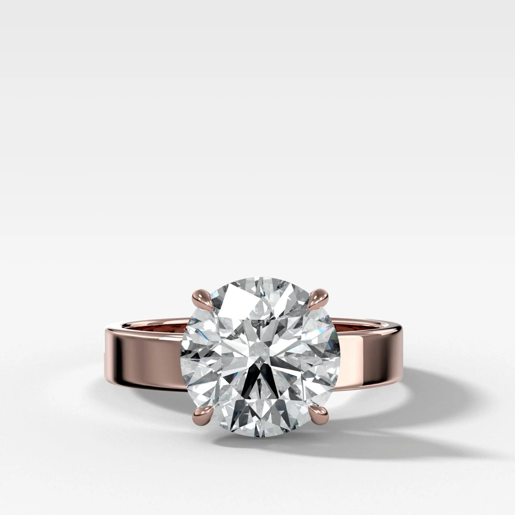 Finest Solitaire Engagement Ring With Round Brilliant Cut Diamond - Image 5