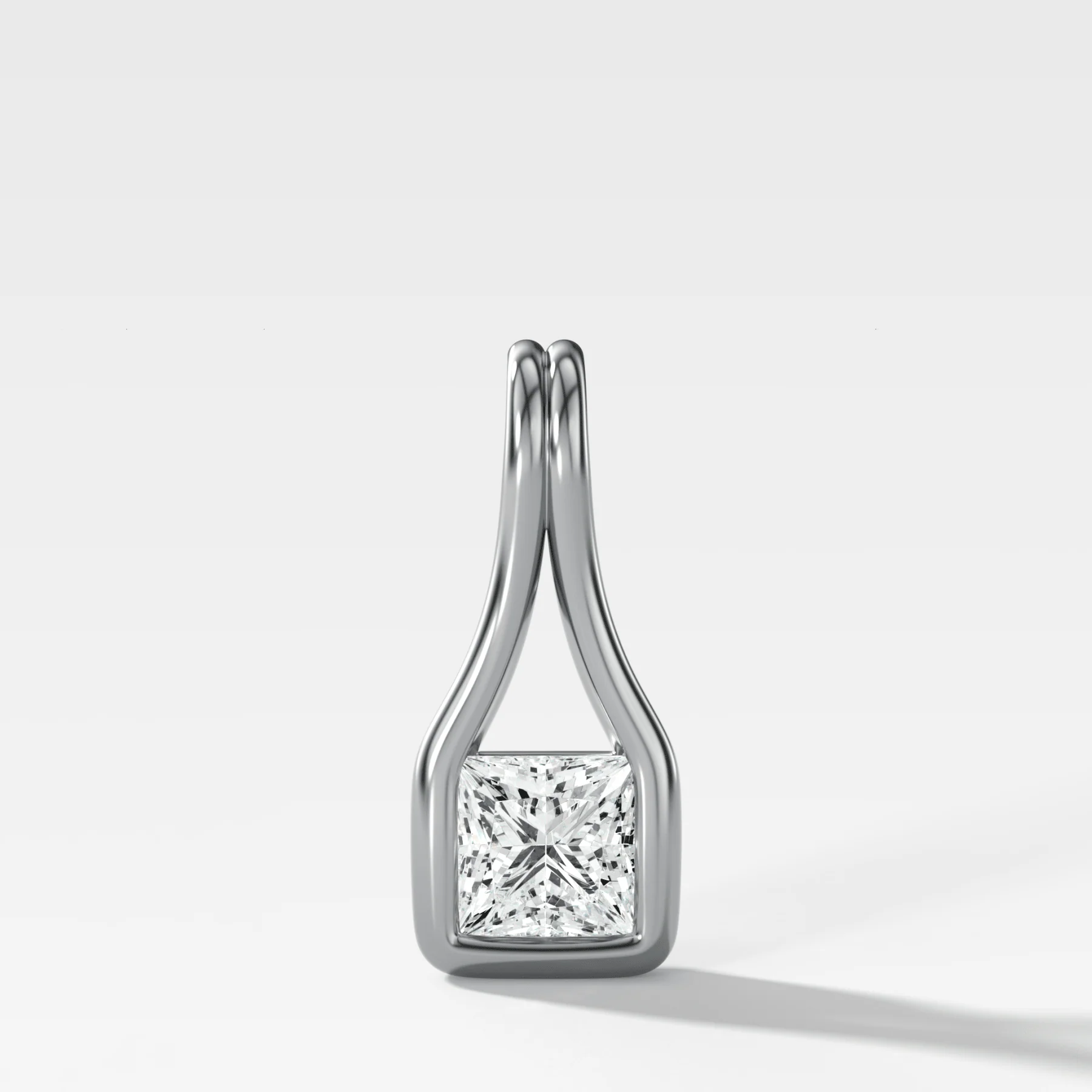 Lasso Princess Diamond Pendant - Image 3