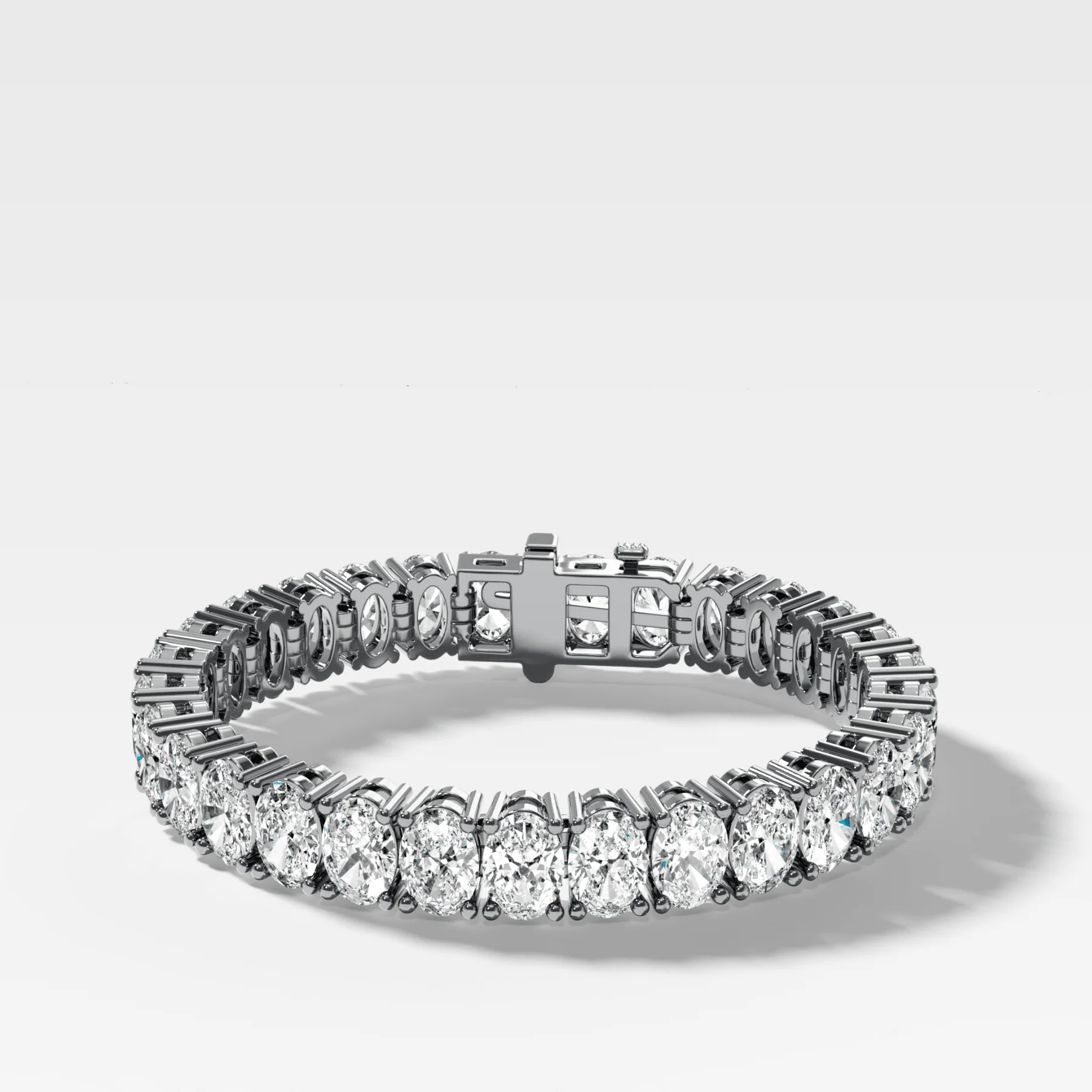 North South Oval Cut Tennis Bracelet (10.00 carat) - Image 2