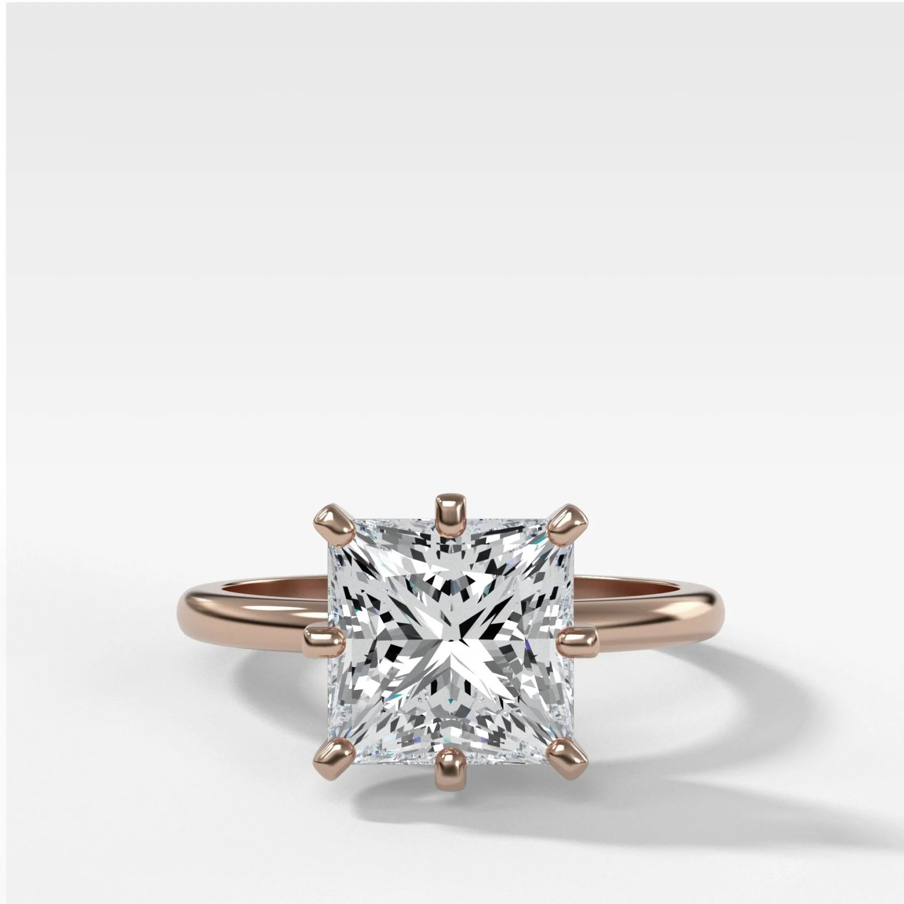 Nova Solitaire Engagement Ring With Princess Cut Diamond - Image 5