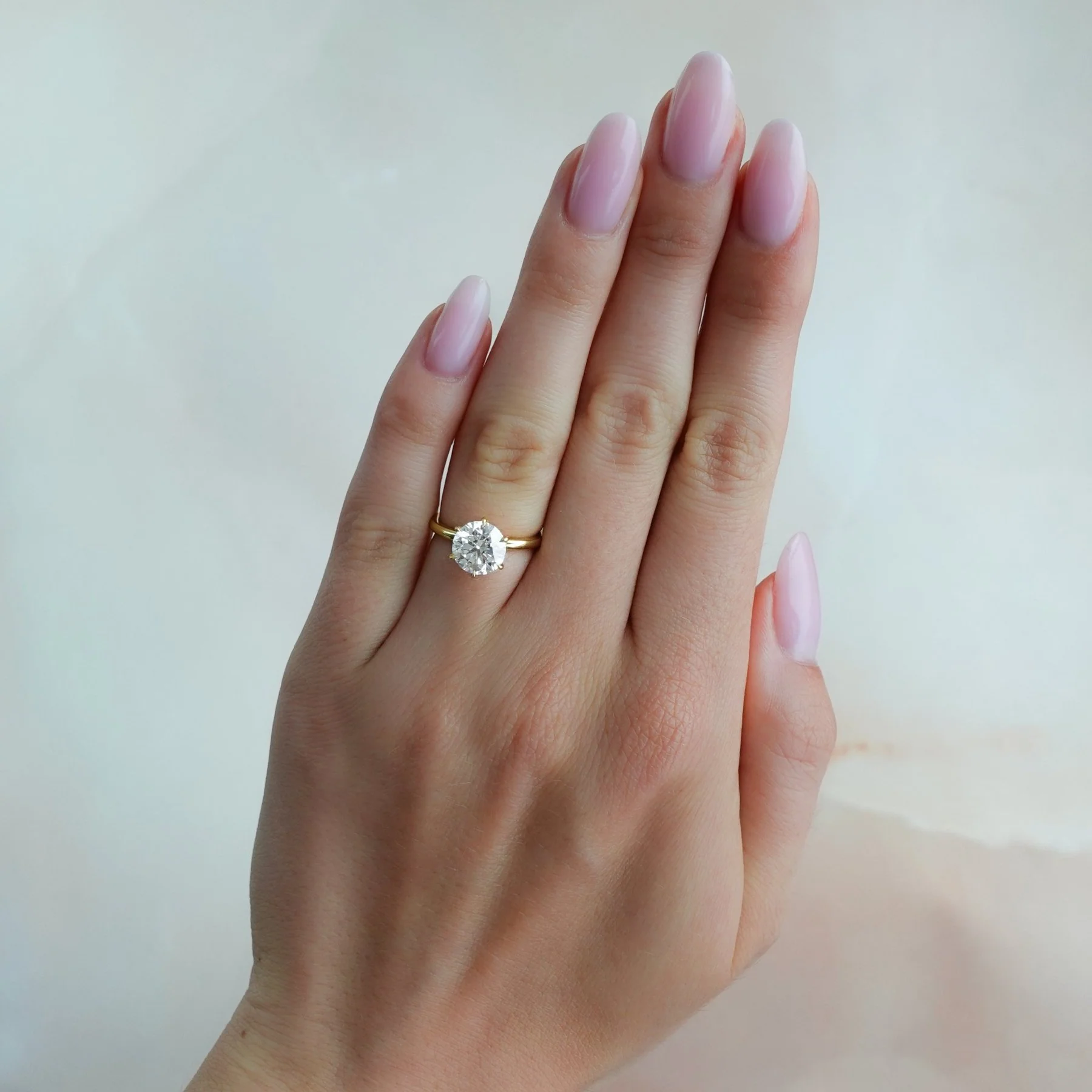Nova Solitaire Engagement Ring With Round Cut Diamond - Image 4