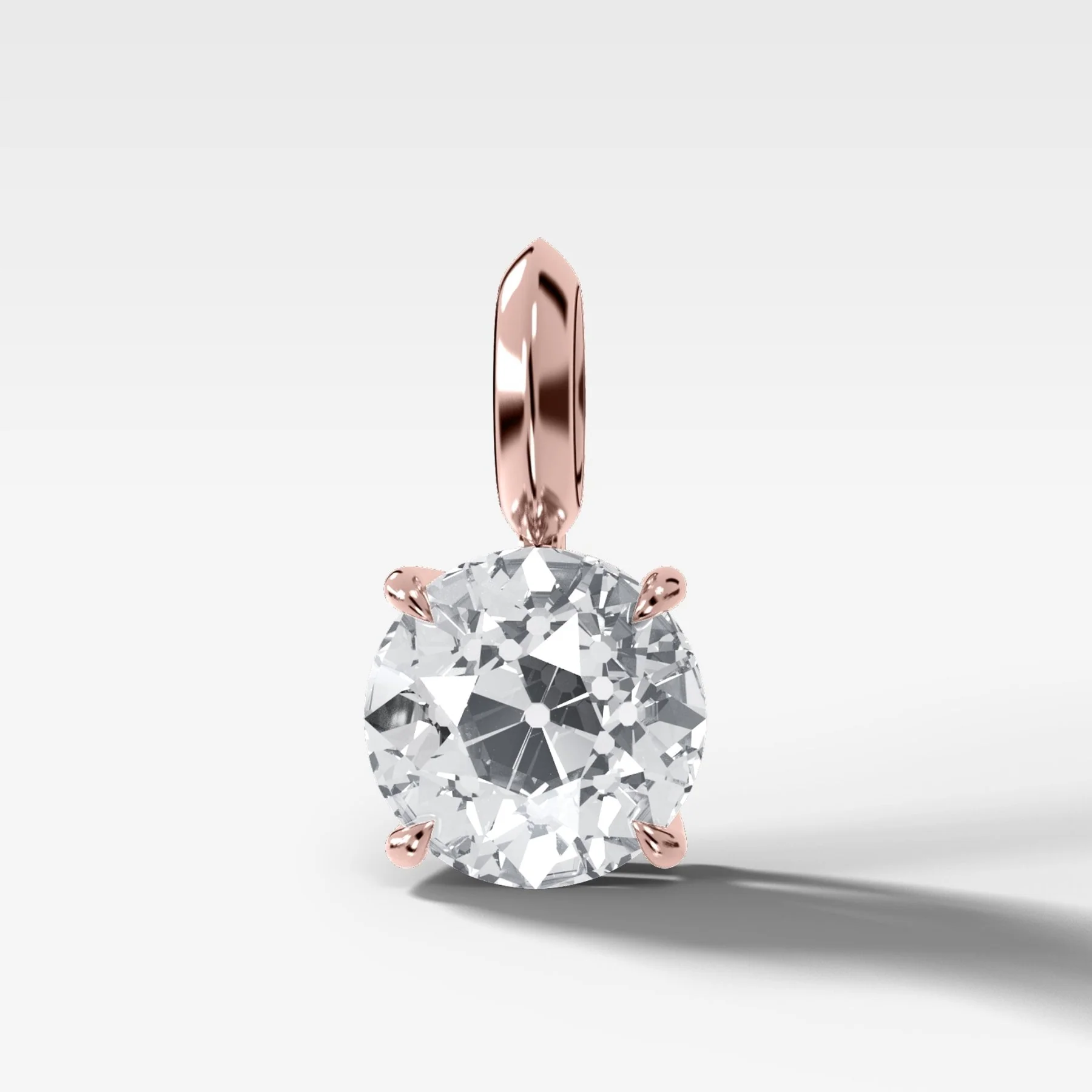 Classic Old Euro Attachable Diamond Pendant - Image 4