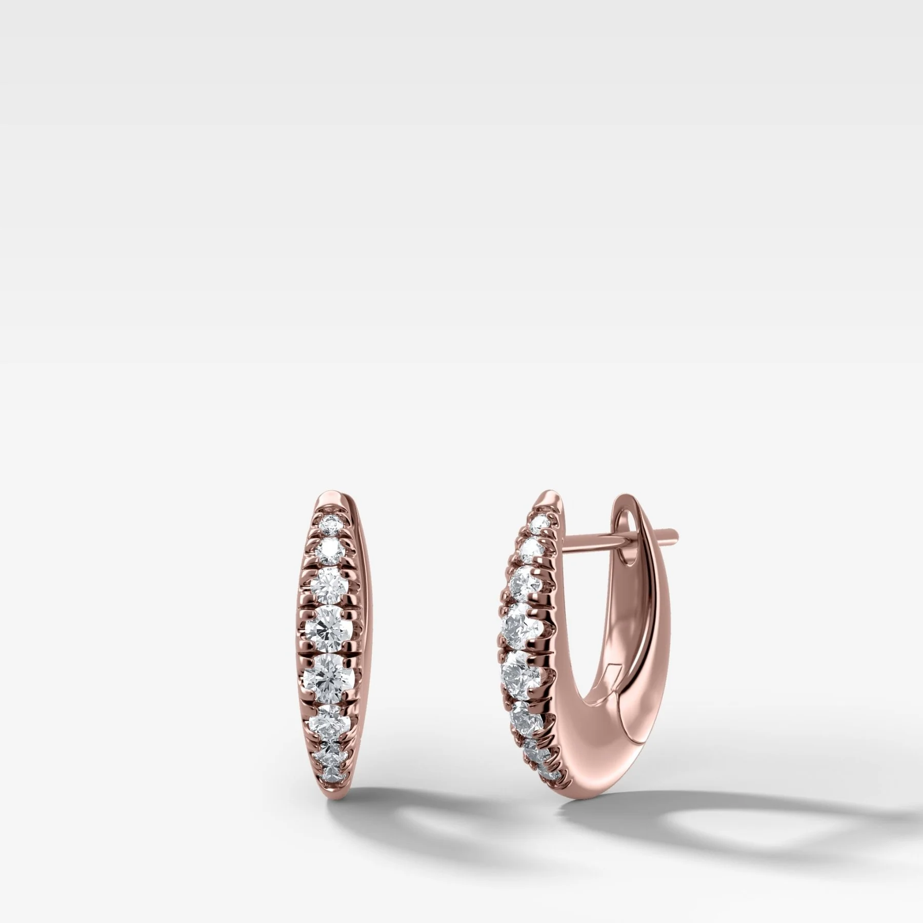 Pavé Drip Diamond Hoop Earrings - Image 3