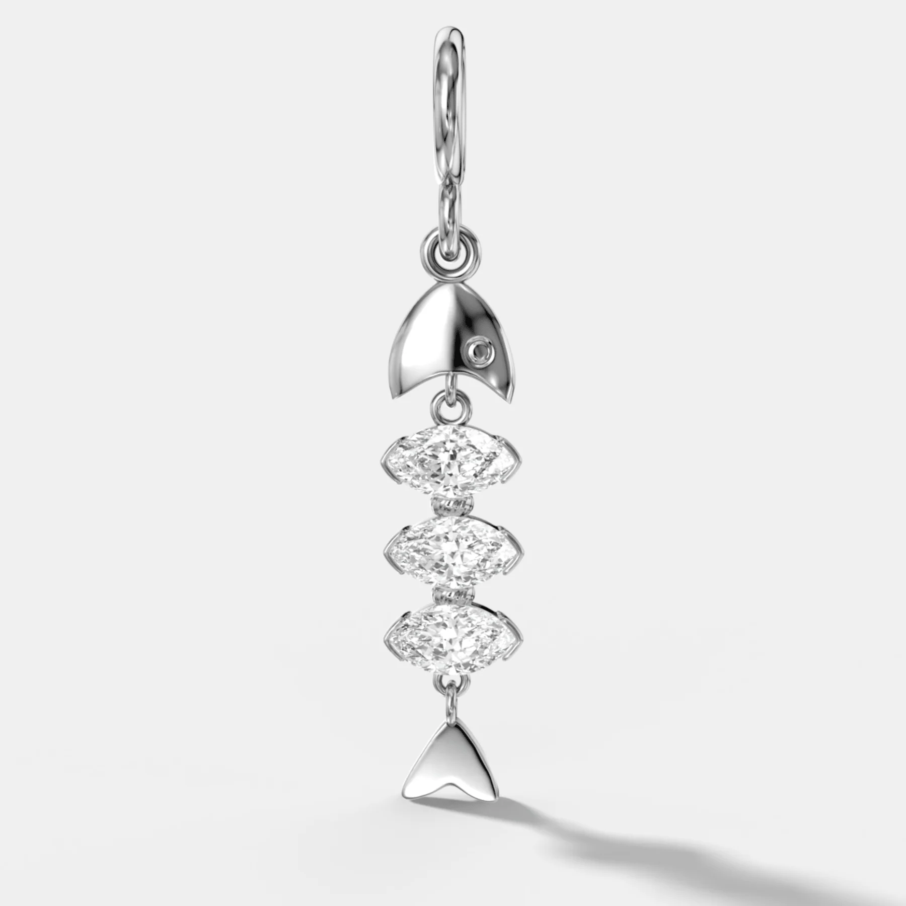 Pisces Attachable Diamond Pendant - Image 2