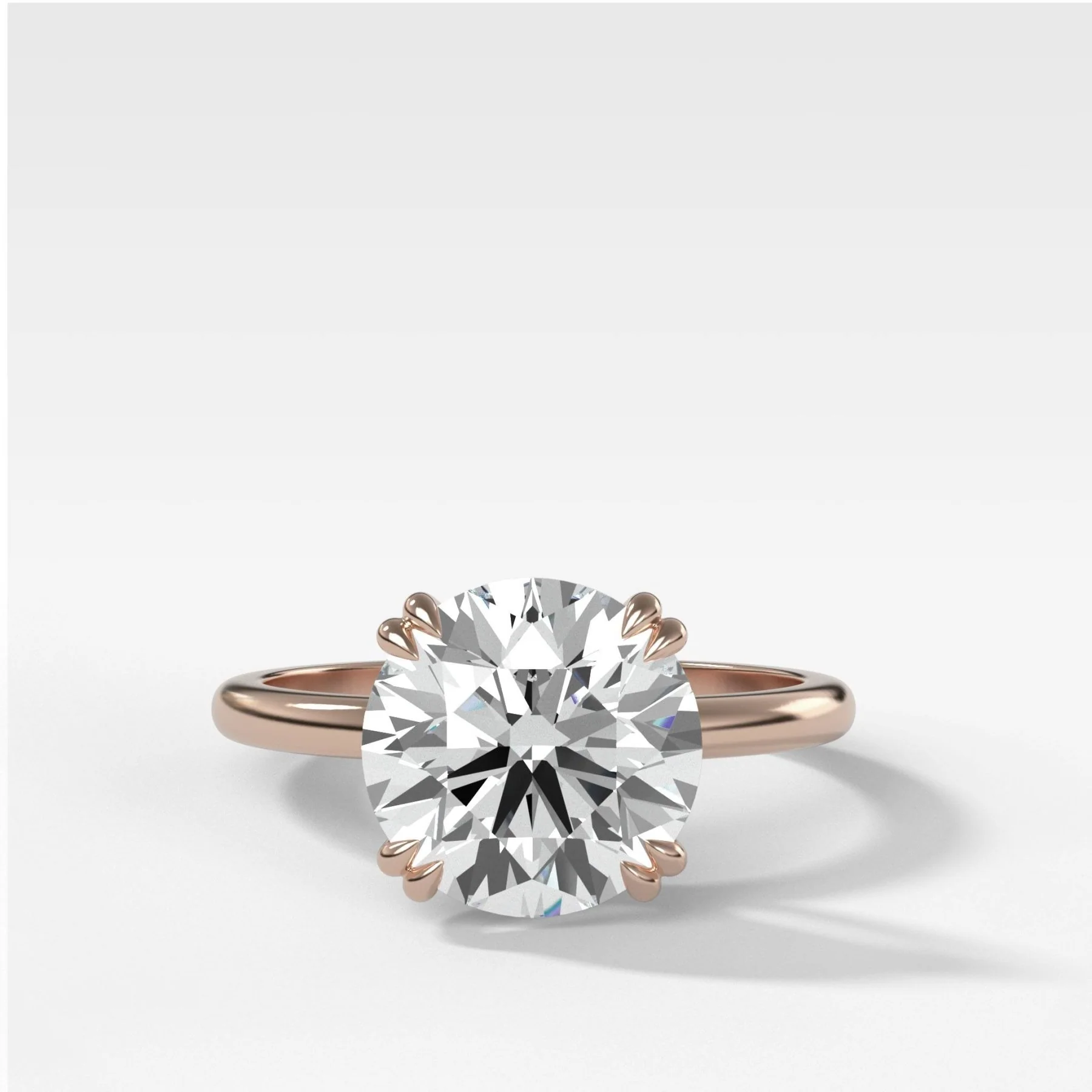 Signature Cathedral Solitaire Engagement Ring With Round Cut Diamond - Image 5