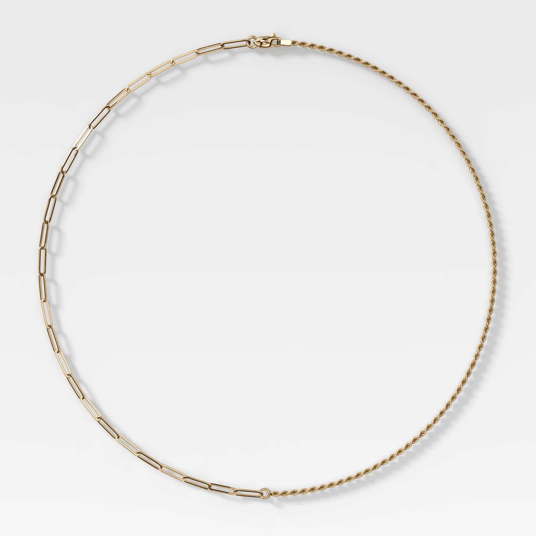 Split Paperclip Rope Chain