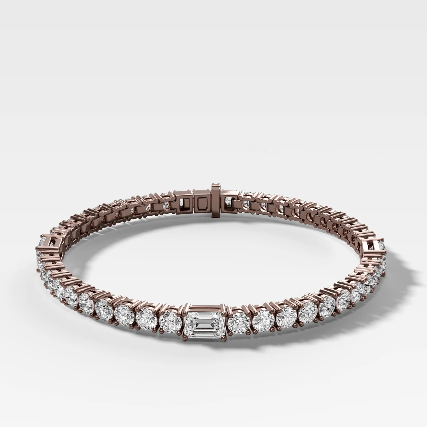 Triplet Emerald Cut Tennis Bracelet (10.00 carat) - Image 3