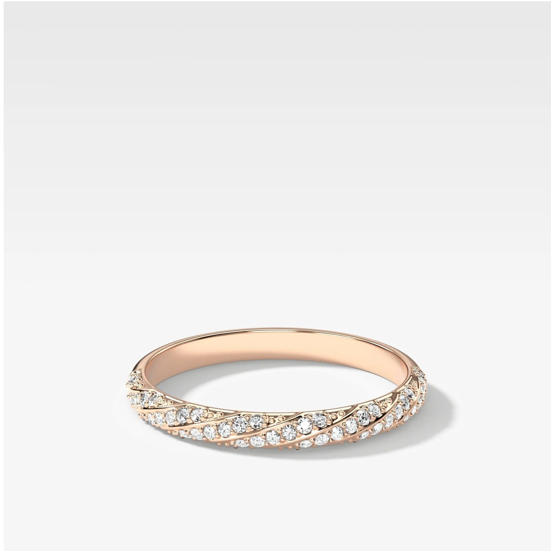 Twisted Pavé Wedding Band - Image 3