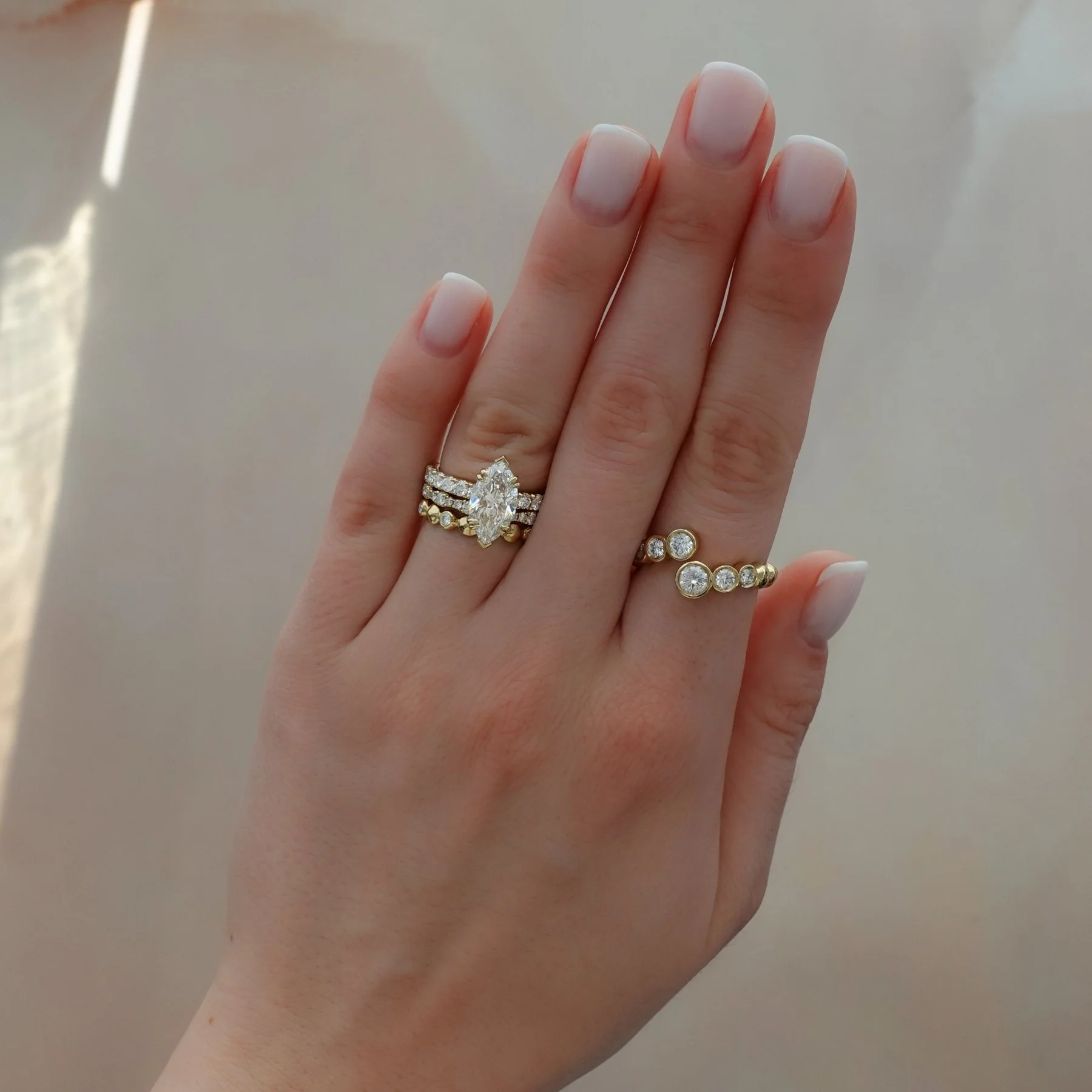Zenith Engagement Ring With Marquise Cut Diamond - Image 6