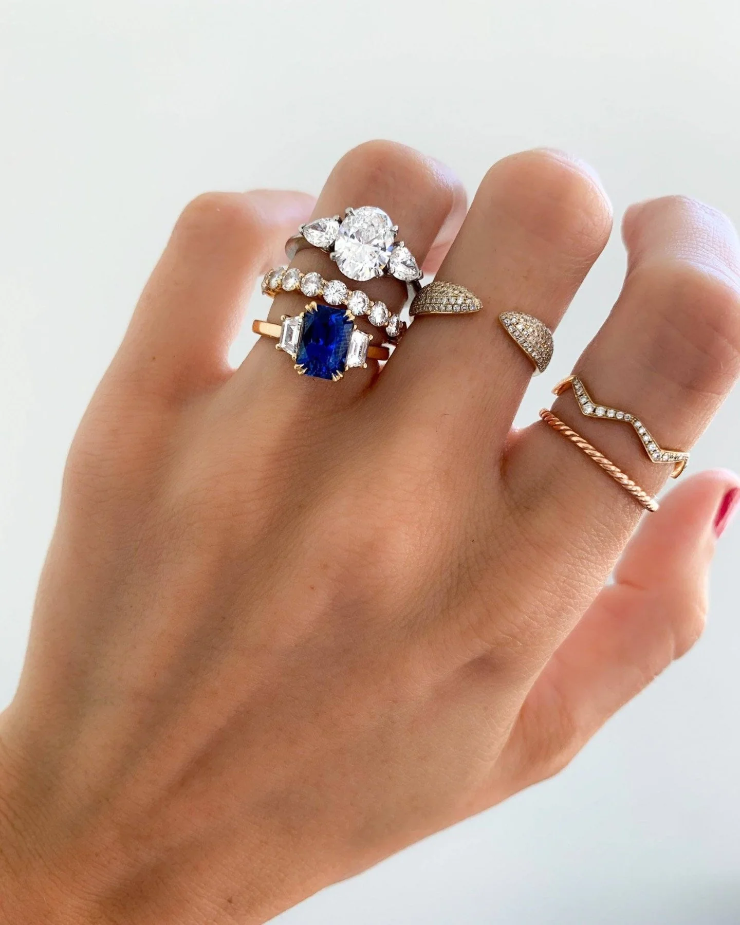 Zig Zag Pavé Band - Image 8